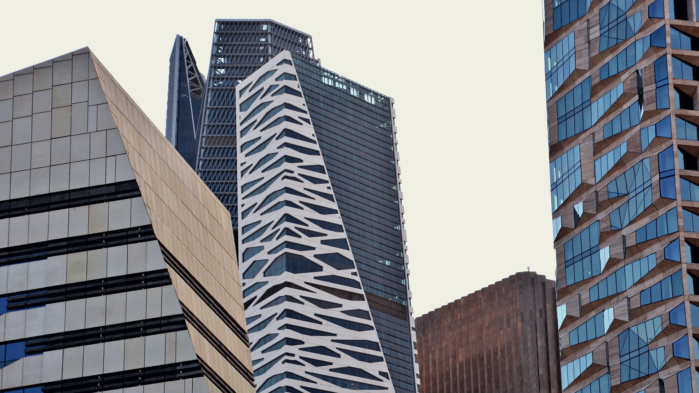 The towers of the King Abdullah Financial District, Riyadh.